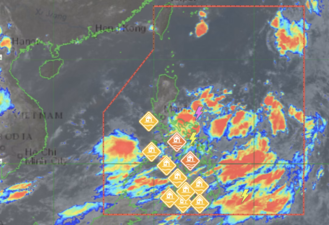 Áp thấp nhiệt đới mạnh lên trên Philippines, có thể thành bão và vào Biển Đông