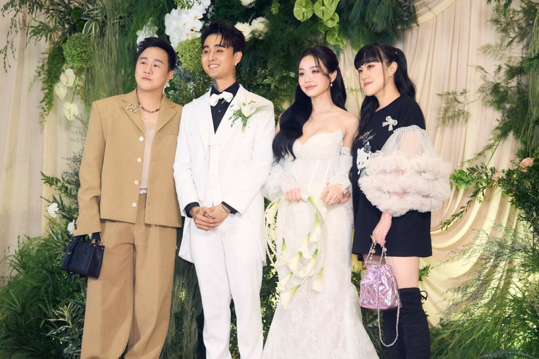 Đạt G và Cindy Lư hạnh phúc bên nhau trong lễ cưới ở TPHCM