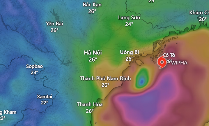 Tin bão mới nhất: Bão số 3 WIPHA áp sát Hưng Yên, Ninh Bình, Thanh Hóa, hướng đi và tác động của bão có gì bất thường?