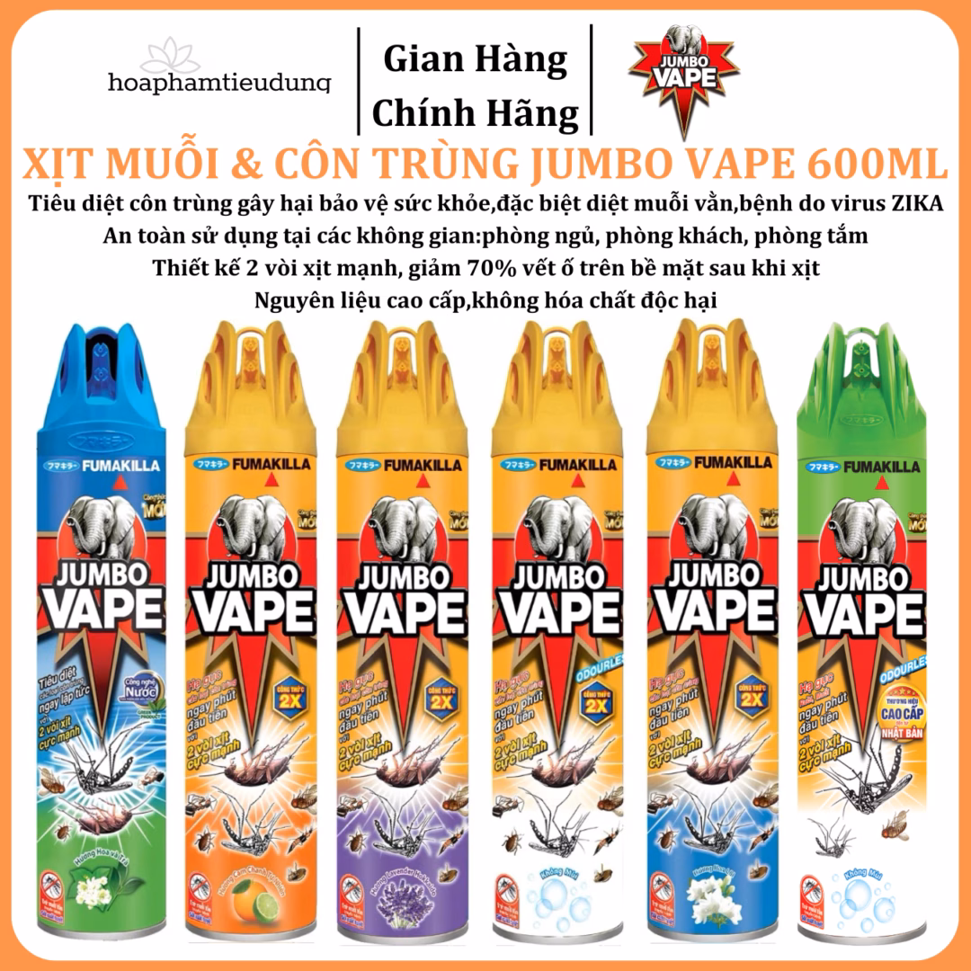 Tôi đã dùng bình xịt muỗi thông thường nhưng vẫn bị muỗi đốt, có gì khác biệt với Bình xịt muỗi Jumbo Vape – ARS?