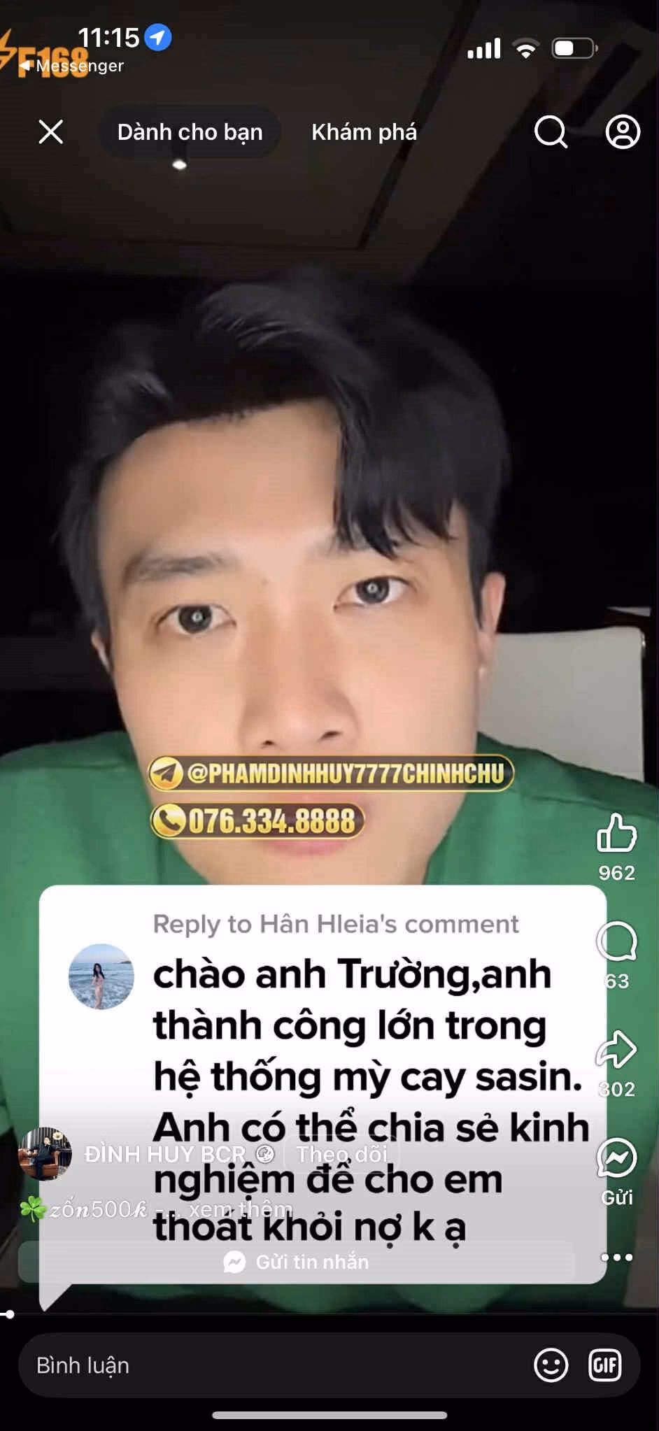 Ca sĩ Đan Trường từng bị lợi dụng hình ảnh (Ảnh chụp màn hình)