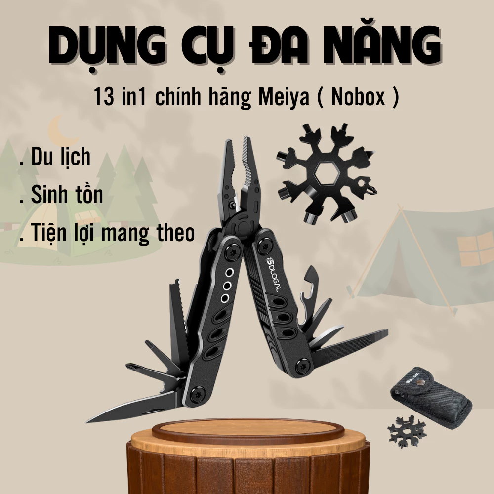 Cách dùng bộ kìm đa năng 13 trong 1 để giải quyết mọi tình huống khẩn cấp khi du lịch