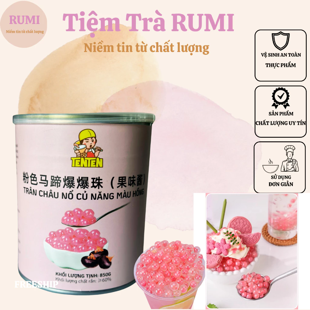 Khi Mua Thạch Nổ Củ Năng Màu Hồng, Bạn Đã Biết Điều Này Chưa?