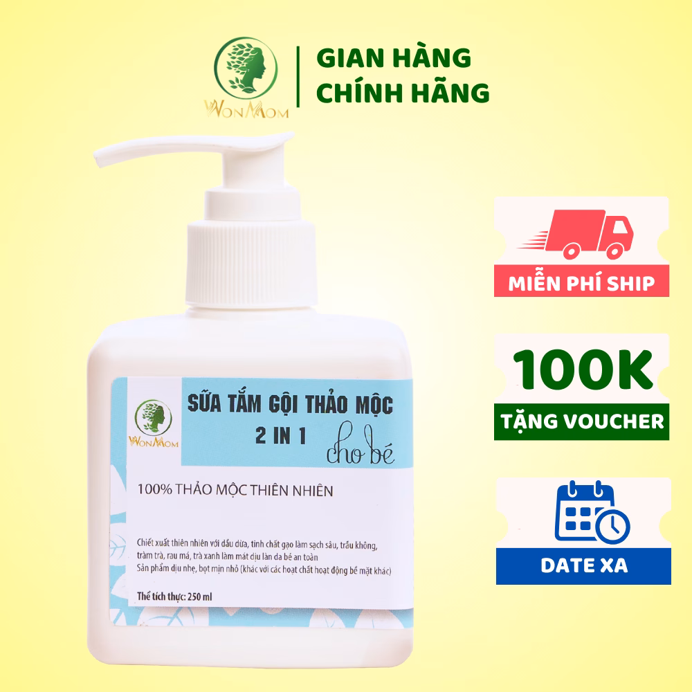Làm thế nào để chọn sữa tắm gội thảo mộc phù hợp cho bé và tôi đã chọn Wonmom như thế nào