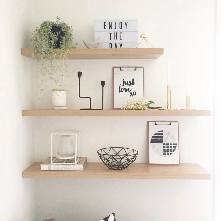 Làm thế nào để chọn kệ gỗ treo tường phù hợp mà không cần khoan lỗ?