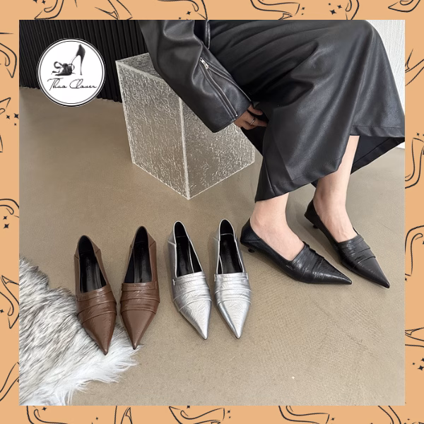 Mặc Giày Cao Gót Mũi Nhọn 3cm: Bí Quyết Đón Mùa Thu Đông Sáng Sủa Của Cô Nàng Văn Phòng