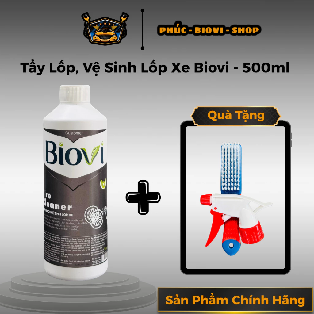 Tẩy Lốp Xe Máy, Ô Tô Có Thực Sự An Toàn? Tôi Đã Tìm Hiểu và Sử Dụng Dung Dịch BIOVI như Thế Nào?