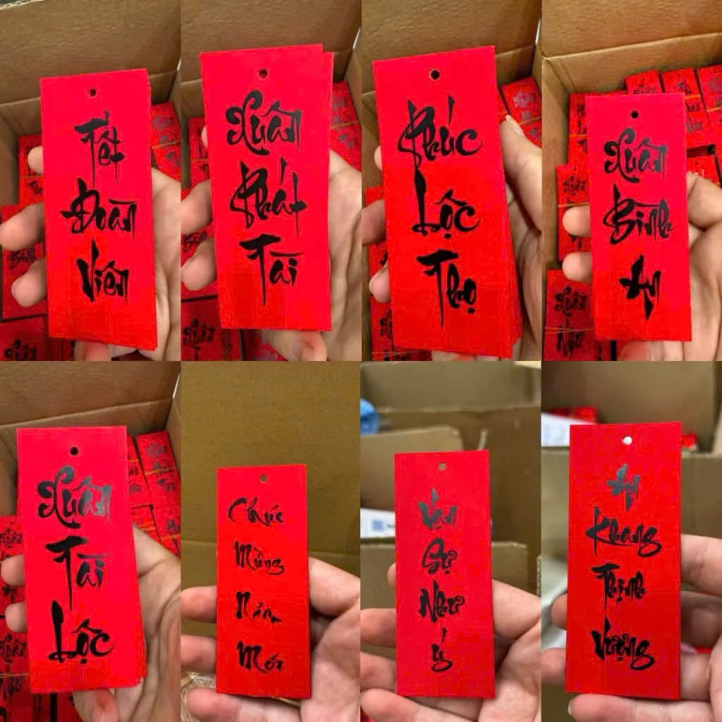 Cách Treo Tag Đỏ Chữ Thư Pháp Đơn Giản Cho Người Mới Trang Trí Nhà Tết