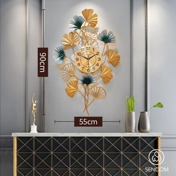 Đồng hồ Nghệ Hoa Dọc Xanh Vàng mã3120 Đồng hồ Nghệ Hoa Dọc Xanh Vàng mã3120