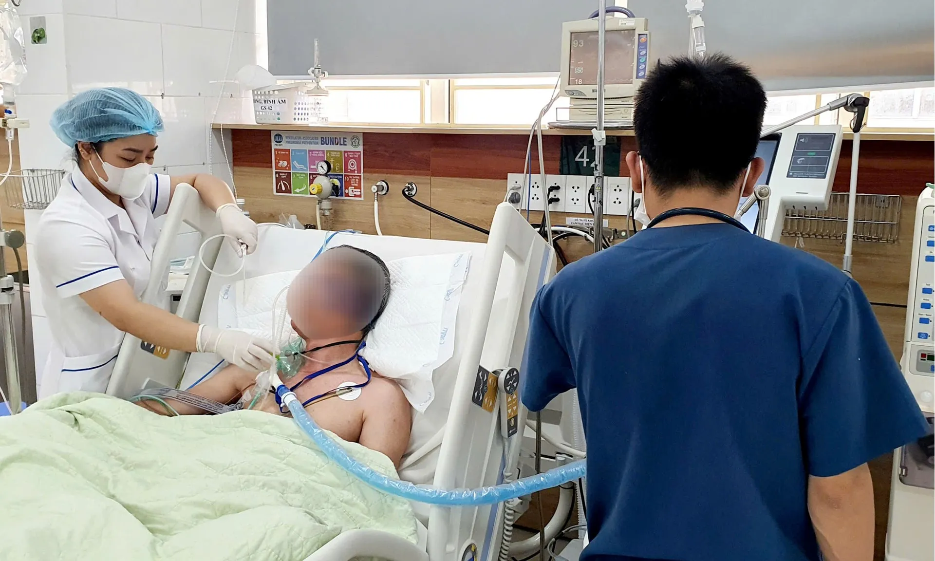 Bệnh nhân đang được điều trị