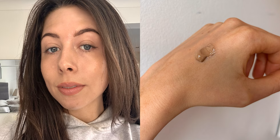5 loại kem lót được khuyên dùng cho vẻ đẹp tự nhiên và hiệu quả chăm sóc da Clare wearing the Moisture Surge Sheertint Hydrator
