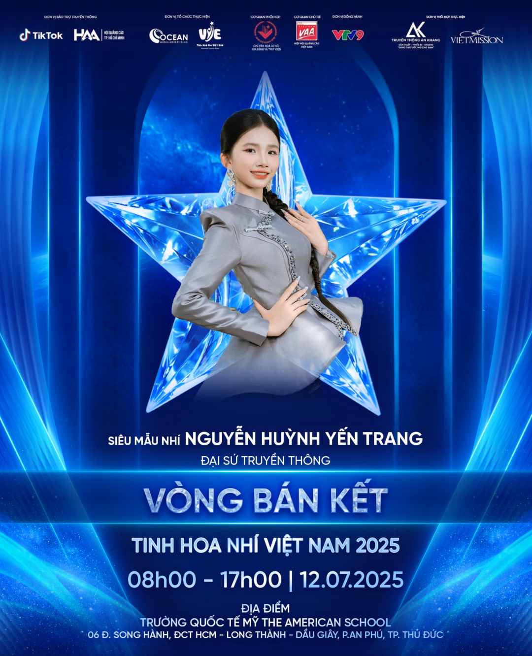 QUÁN QUÂN SIÊU MẪU NHÍ TOÀN NĂNG 2025 NGUYỄN HUỲNH YẾN TRANG ĐẢM NHẬN VAI TRÒ ĐẠI SỨ TRUYỀN THÔNG TẠI CUỘC THI “TINH HOA NHÍ VIỆT NAM 2025”