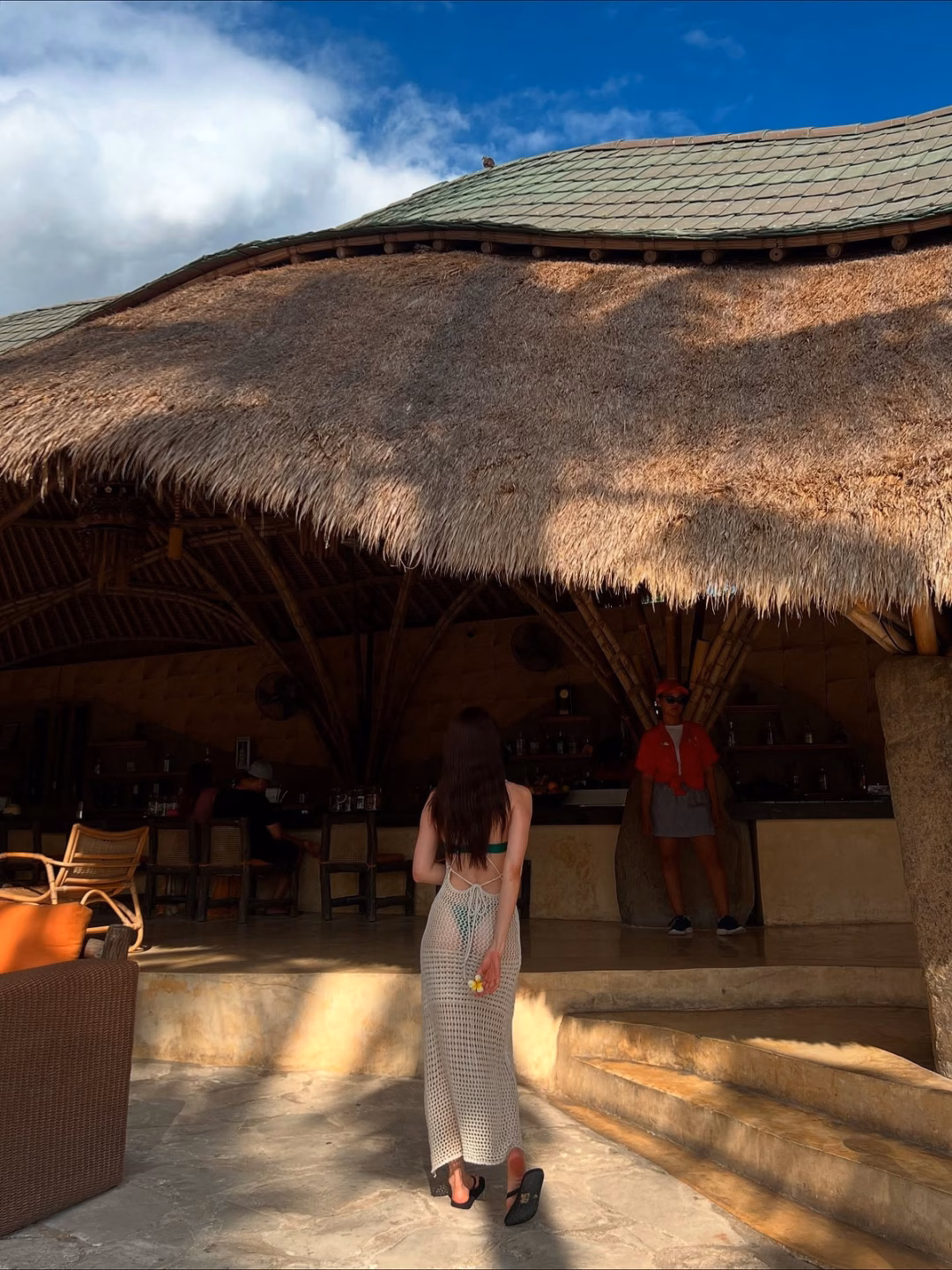Thiều Bảo Trang khoe body cực phẩm khi du lịch ở Bali Thiều Bảo Trang diện bikini với váy lưới khoe dáng ở Bali - 4