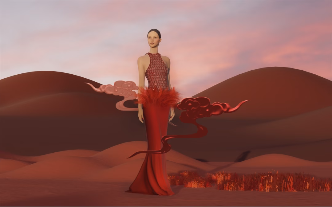 Một bộ sưu tập gây tiếng vang của NTK Lê Thanh Hòa trong "vũ trụ" Metaverse - Ảnh: TL