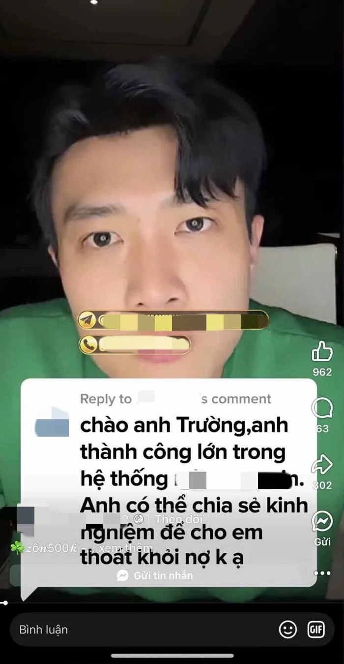 Quốc Trường lên tiếng cảnh báo chiêu trò giả mạo thông tin cá nhân để quảng cáo cho vay lãi, cờ bạc Kẻ gian đã sử dụng AI để làm ra hình ảnh, video giả mạo Quốc Trường. Ảnh: FBNV