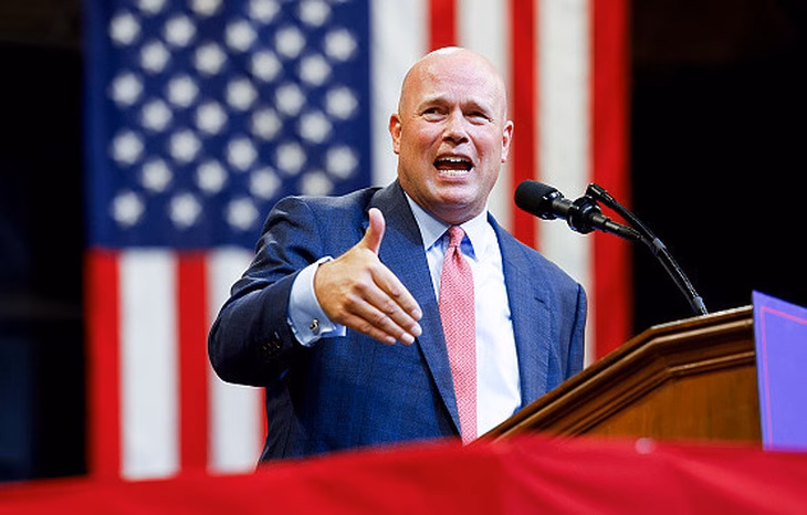 Đại diện thường trực của Mỹ tại NATO Matthew Whitaker - Ảnh: TASS
