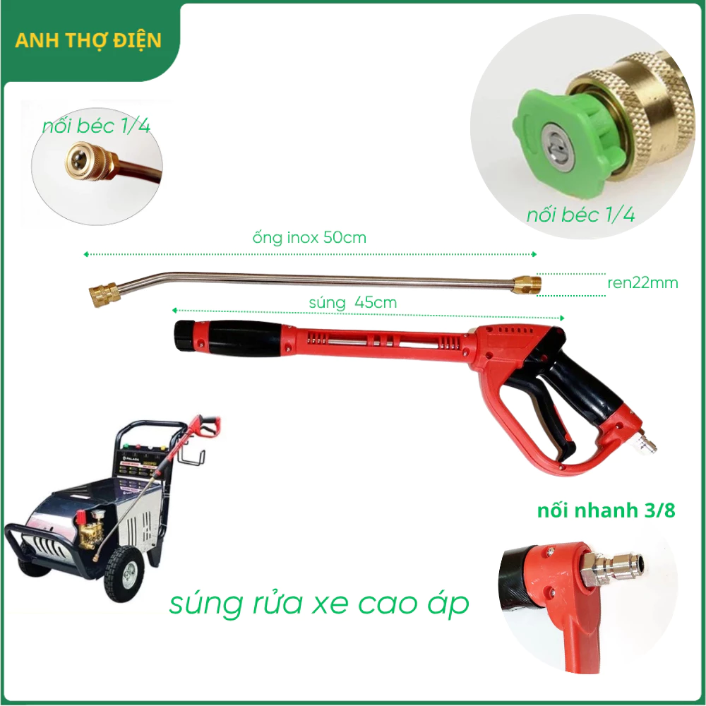 Tôi đã mua súng rửa xe cao áp nhưng không biết cách sử dụng hiệu quả, đây là điều tôi đã học được