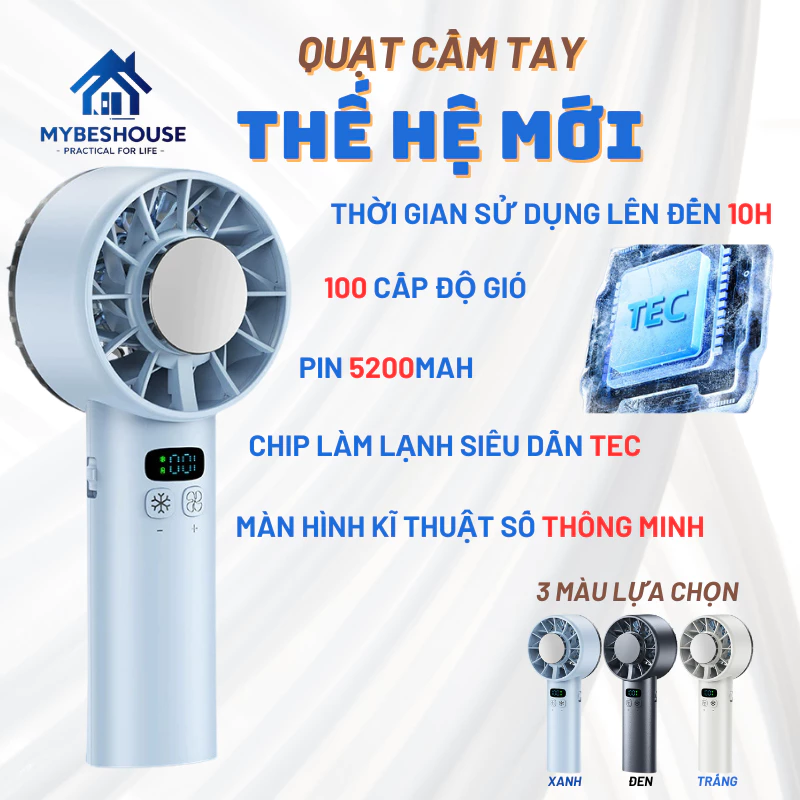 Làm mát mùa hè mà không tốn điện, có thật không với quạt cầm tay mini công nghệ chip TEC?