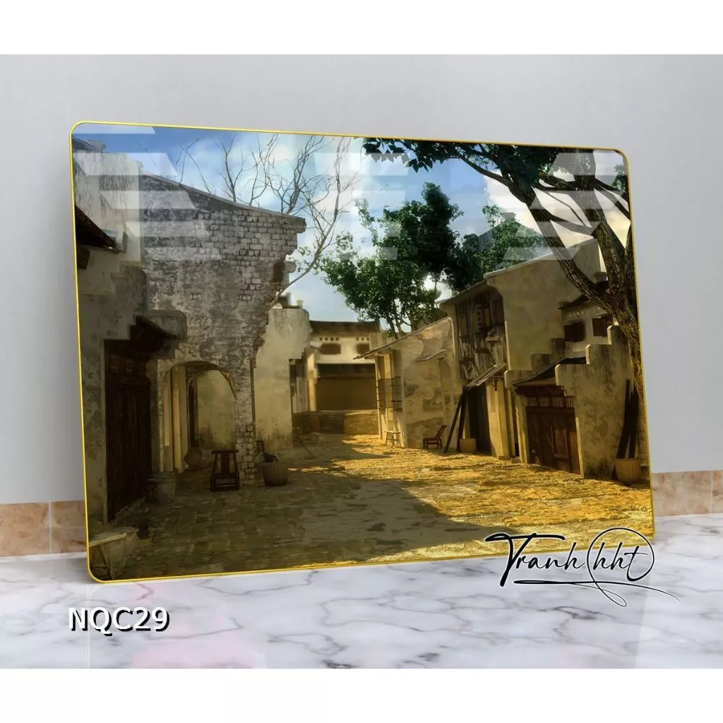 Cách treo tranh phong cảnh làng quê sao cho không gian sống thêm ấm áp và gần gũi