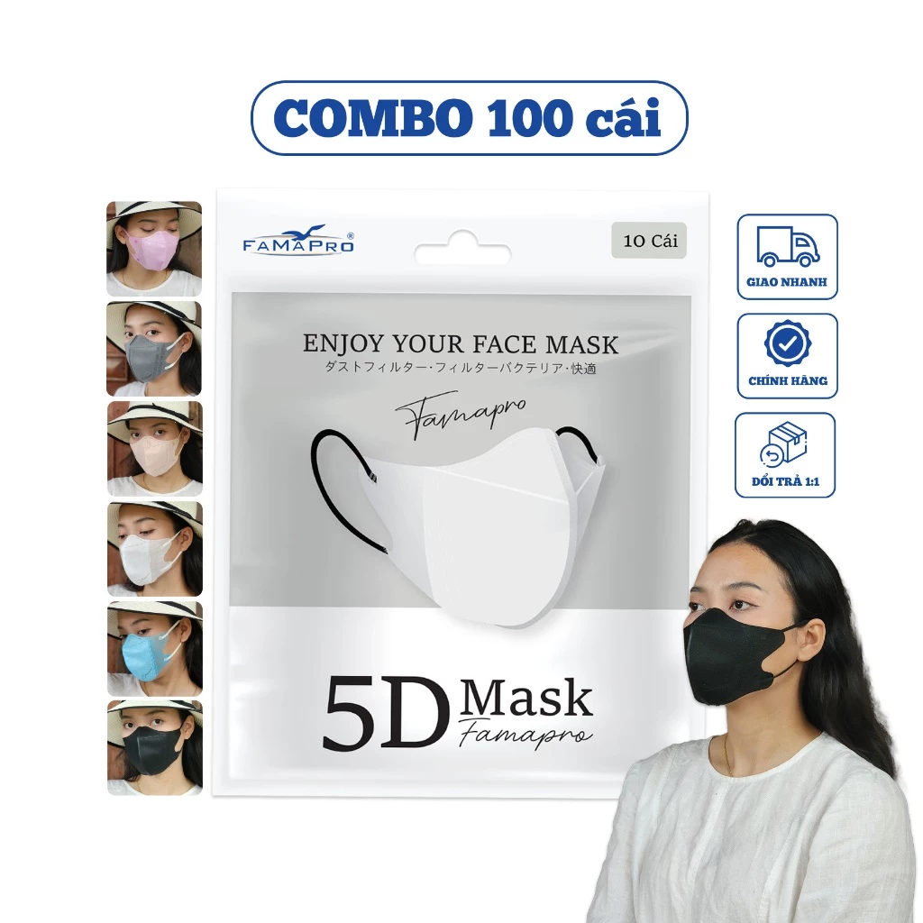Tôi đã mua 100 cái khẩu trang 5D Mask 3 lớp Famapro và đây là điều tôi học được