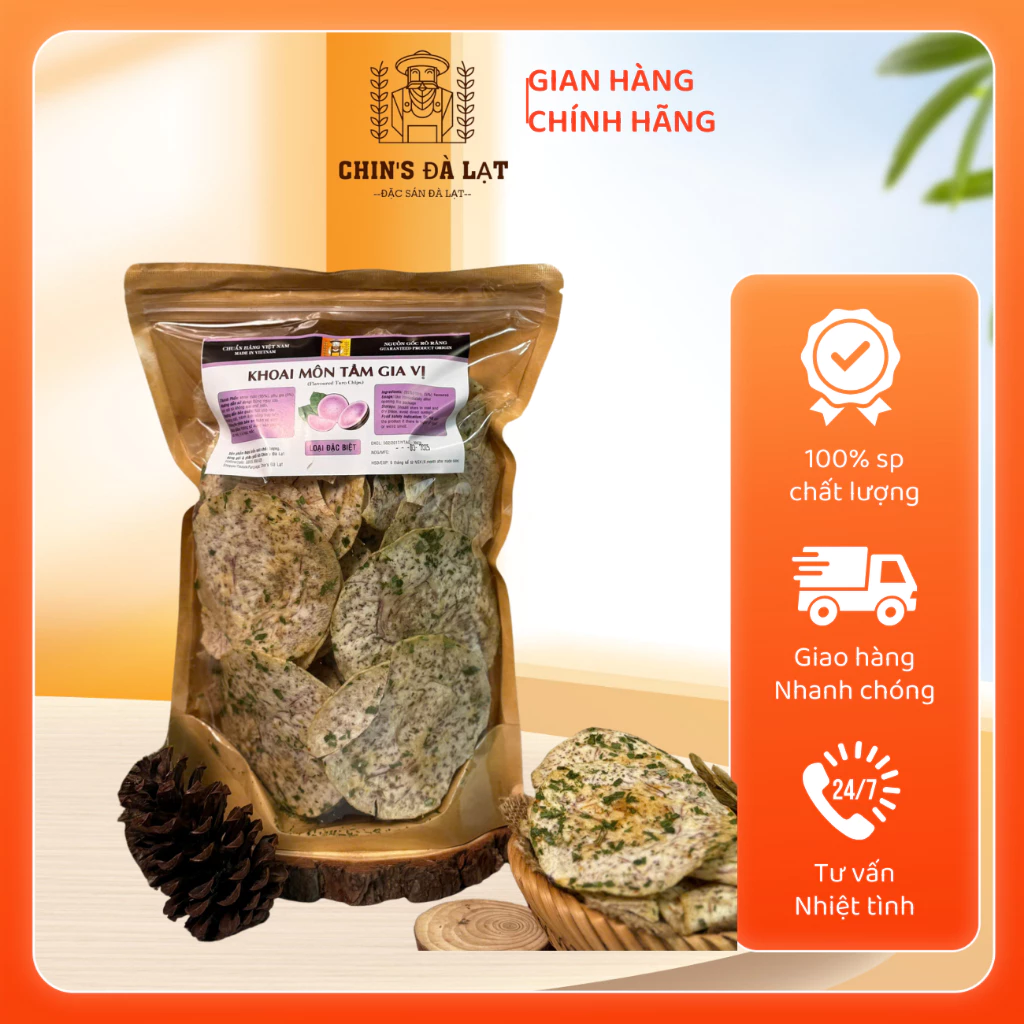 Mẹo bảo quản khoai môn hành cắt lát không bị vỡ khi mua từ Đà Lạt về