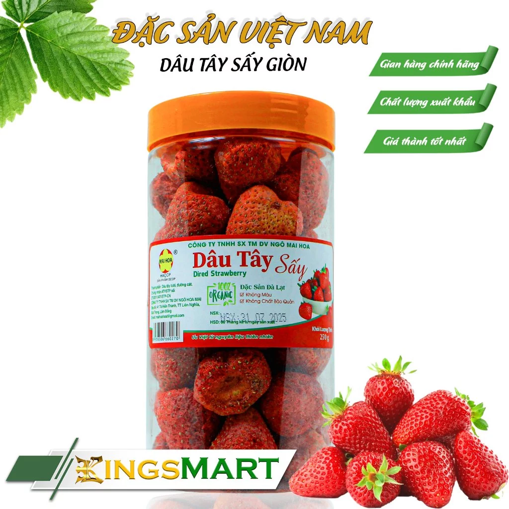 Làm thế nào để bảo quản dâu tây sấy giòn luôn giòn ngon sau khi mở hộp