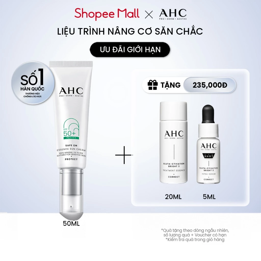 Tôi đã dùng sai kem chống nắng suốt bao lâu, và rồi tôi phát hiện ra bí quyết với AHC SAFE ON 50ML