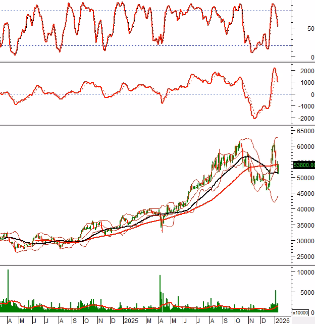 Biểu đồ STB ng&agrave;y 12/01/2026