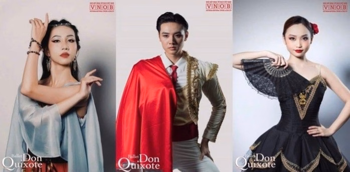Dàn diễn viên tham gia vở ballet 'Don Quixote' Vở ballet Don Quixote với các diễn viên của Nhà hát Nhạc Vũ kịch Việt Nam