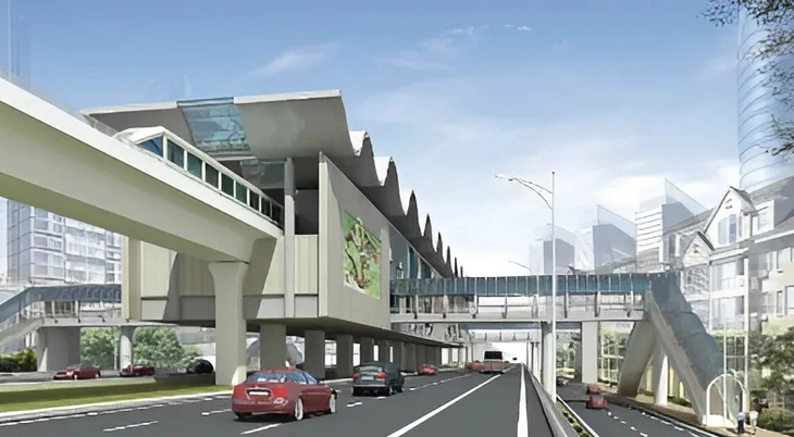 Metro kết nối Bình Dương và TP.HCM Phối cảnh tuyến metro TP mới Bình Dương - Suối Tiên