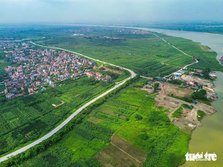 Toàn cảnh khu đất rộng khoảng 990ha tại huyện Khoái Châu Đặng Thành Tâm