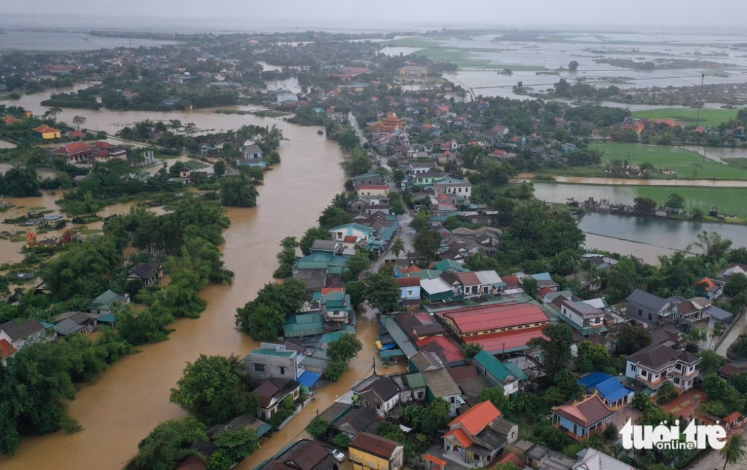 Ngập lụt trên diện rộng Mưa lớn gây ngập lụt trên diện rộng