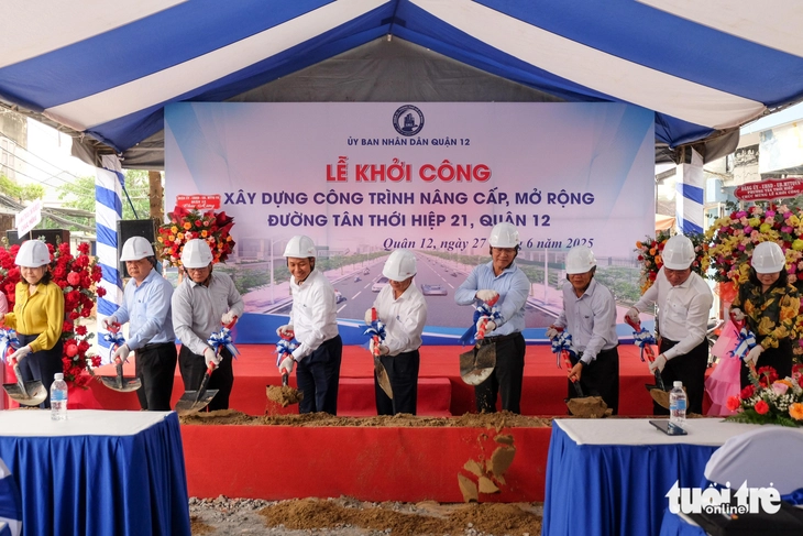 Lễ khởi công dự án nâng cấp đường Tân Thới Hiệp 21