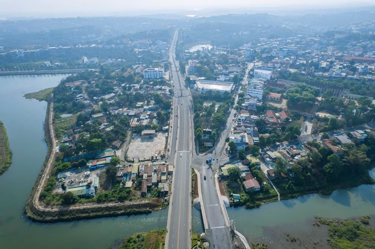 Một góc TP Gia Nghĩa, tỉnh lỵ Đắk Nông hiện nay