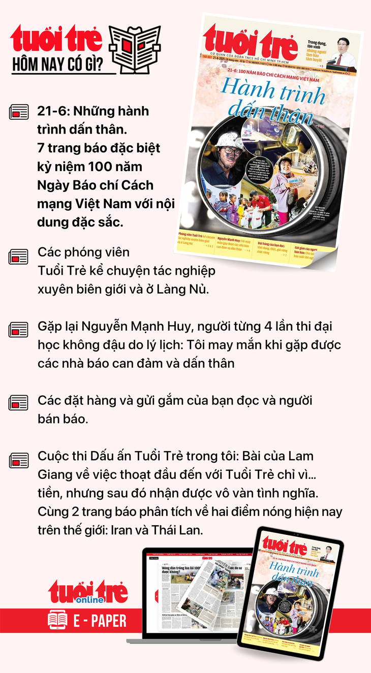 Tin tức chính trên báo Tuổi Trẻ hôm nay Tin tức chính trên báo Tuổi Trẻ hôm nay