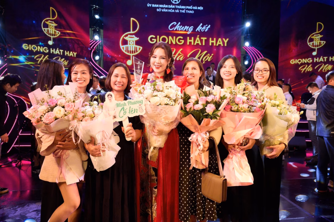 Minh Phương trên sân khấu
