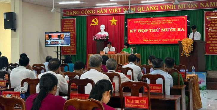 Kỳ họp HĐND thử nghiệm tại phường Rạch Dừa (mới) Vũng Tàu - Ảnh1.