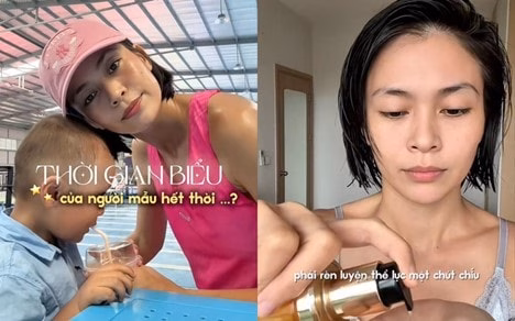 Á hậu Mâu Thủy sau khi sinh con Á hậu Mâu Thủy sau khi sinh con