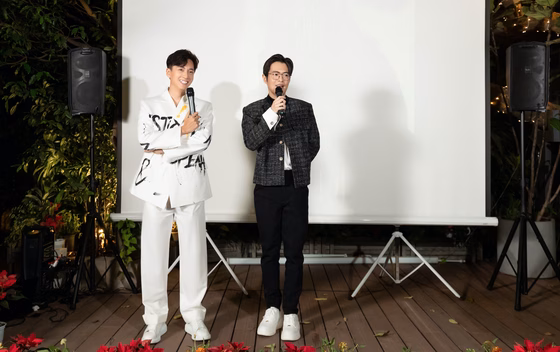 Ngô Kiến Huy trong buổi giới thiệu MV mới Ngô Kiến Huy trong buổi giới thiệu MV mới