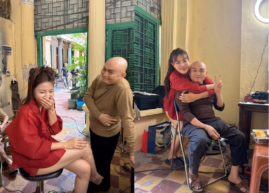 Diễn viên Thanh Hương Diễn viên Thanh Hương trên phim trường