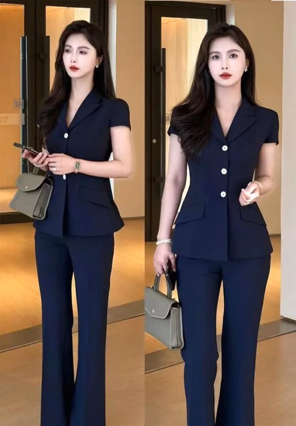 Bộ vest màu đen công sở