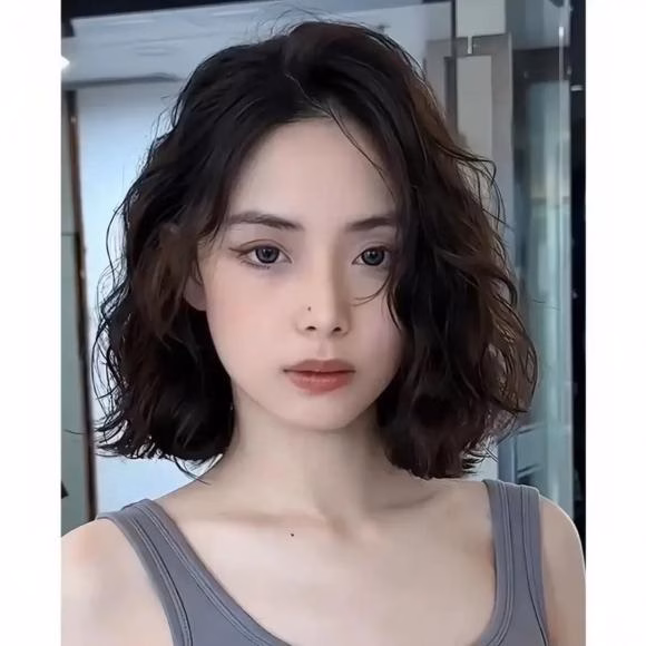Tóc uốn ngắn cho người lười Tóc đẹp