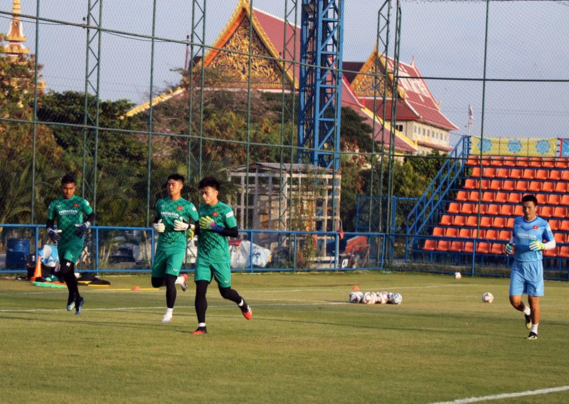 U23 Việt Nam đá tập với U23 Bahrain U23 Việt Nam đá tập với U23 Bahrain