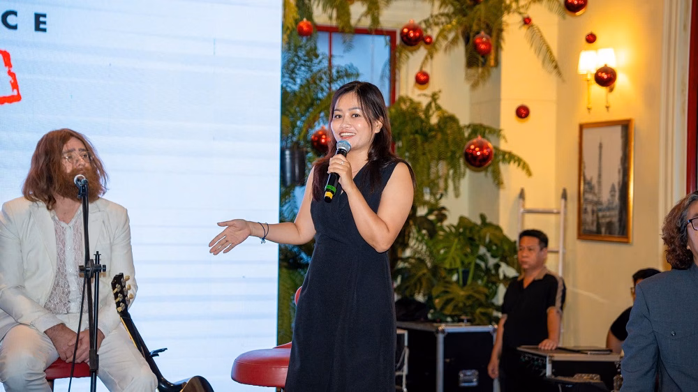 Bà Thu Giang Bà Thu Giang chia sẻ tại sự kiện