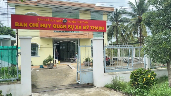 Trụ sở Ban Chỉ huy quân sự xã Mỹ Thạnh Long An - Ảnh1.
