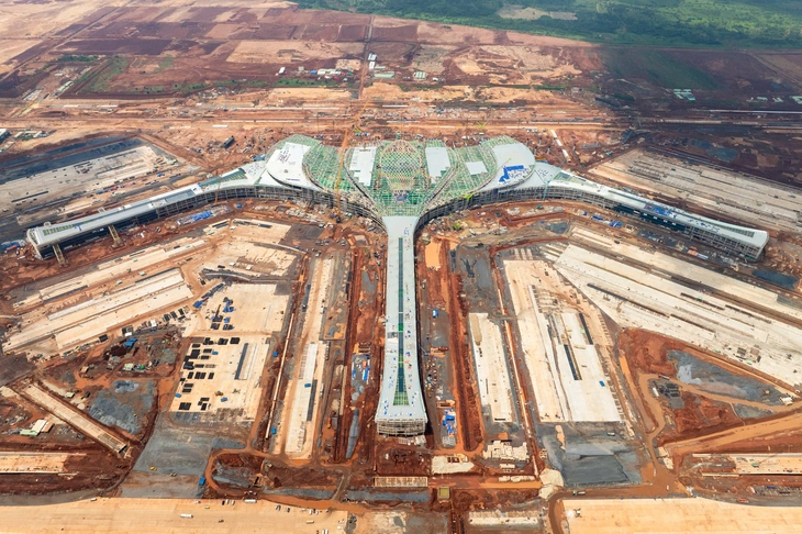 Các hạng mục sân bay Long Thành đang dần hoàn thiện