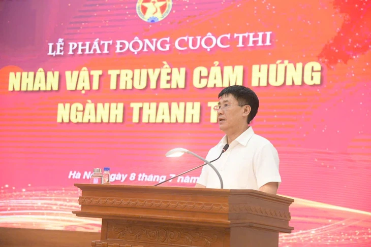 Phó tổng Thanh tra Chính phủ Lê Sỹ Bảy phát biểu tại buổi lễ phát động cuộc thi Phó tổng Thanh tra Chính phủ Lê Sỹ Bảy phát biểu tại buổi lễ phát động cuộc thi