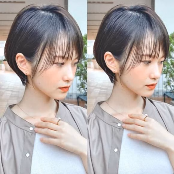 Tóc ngắn kết hợp trang phục Tóc ngắn kết hợp trang phục