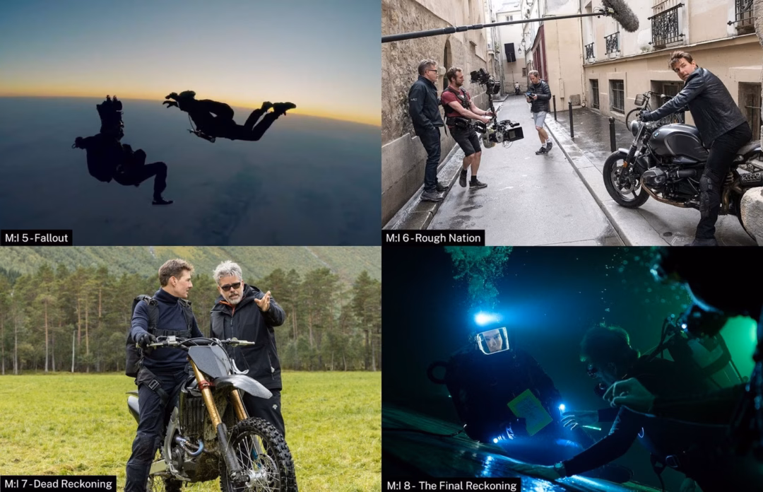Bộ đôi Tom Cruise và Christopher McQuarrie trên phim trường các phần từ 5-8 Bộ đôi Tom Cruise và Christopher McQuarrie trên phim trường các phần từ 5-8