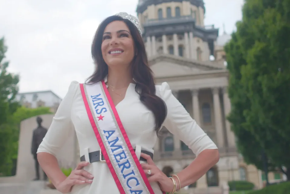 Nicole La Ha Zwiercan, who won Mrs. America in 2022. (Courtesy of the 2025 docuseries Mrs. America)